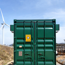2021 Mega-Solar in Yamaguchi, 22kV Power Receiving Container x 2 unit, String Inverter/TR/RMU Container x 9 units